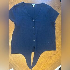 J. Crew Deep Navy Blue Button-Down Shirt